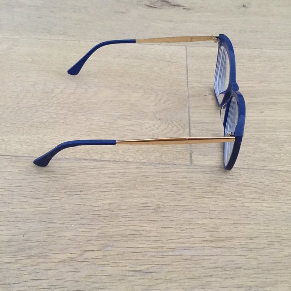 NEVER WORN - Blue & Gold Butterfly Glasses Frames - Picture 4 of 8